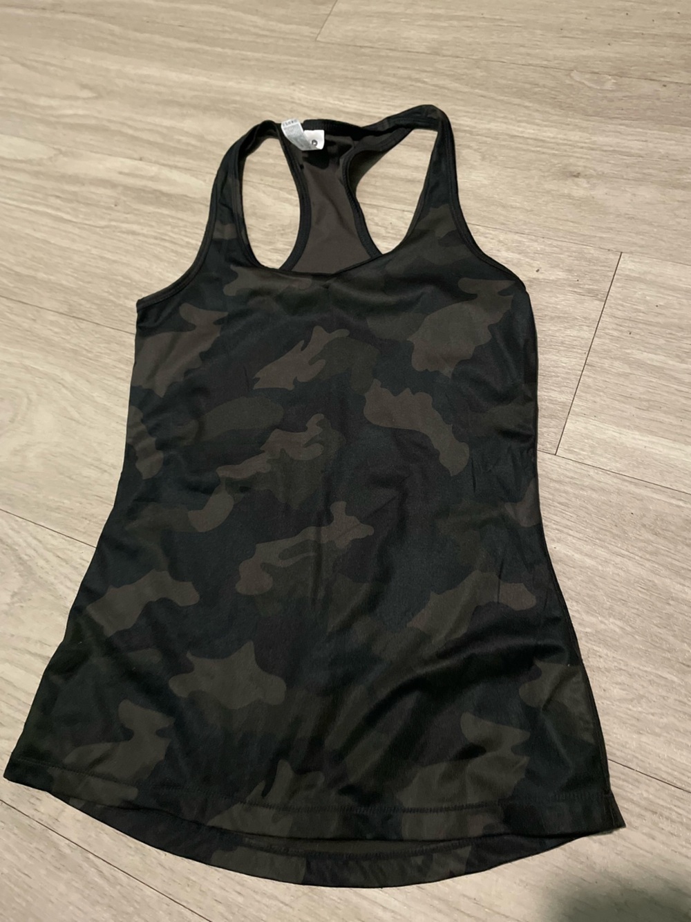 90 Degree By Reflex Black Camo Racerback Athletic Tank